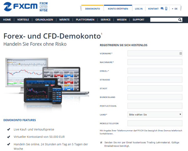 Fxcm Demokonto 2019 Handel Mit Demo Account Ohne Risiko Testen - 