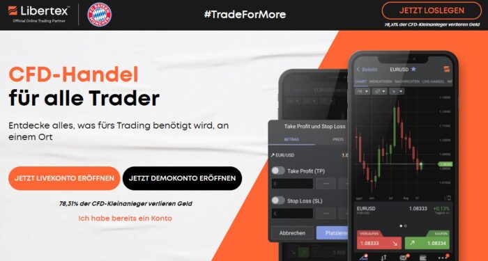Das Libertex Demokonto steht zum kostenlosen Download bereit